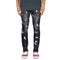 Men's Ripped Jeans Paint Splash-ink Jeans Mid Waist Straight Pants